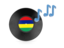 Mauritius. Music icon. Download icon.