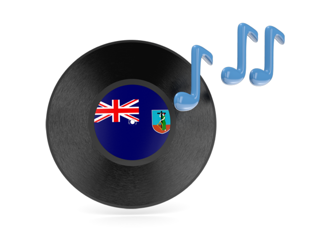 Music icon. Download flag icon of Montserrat at PNG format