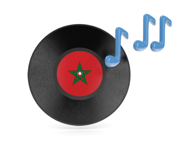 Music icon. Download flag icon of Morocco at PNG format