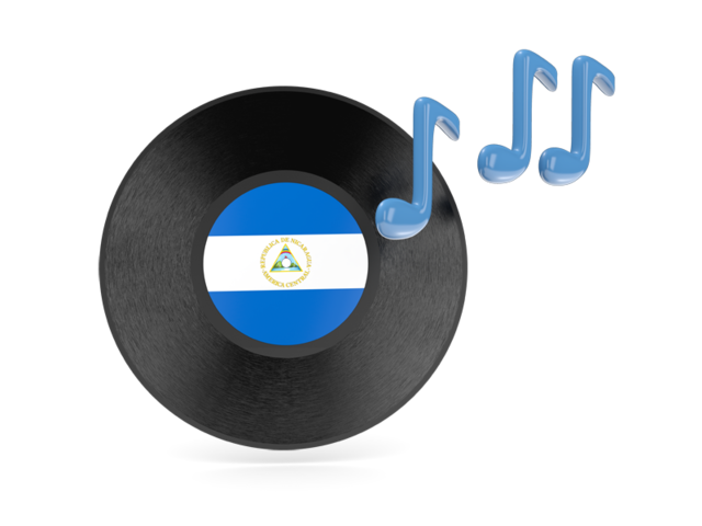 Music icon. Download flag icon of Nicaragua at PNG format