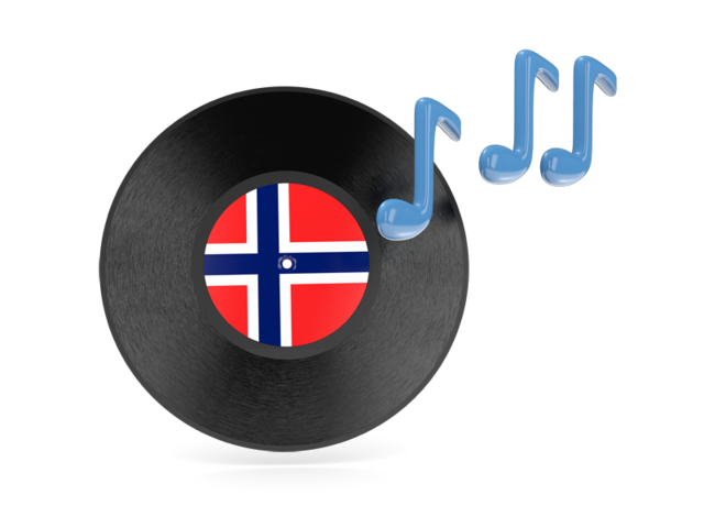 Музыкальная иконка. Скачать флаг. Норвегия