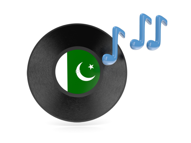 Music icon. Download flag icon of Pakistan at PNG format