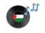 Palestinian territories. Music icon. Download icon.