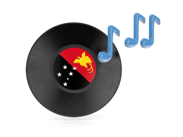 Музыкальная иконка. Скачать флаг. Папуа — Новая Гвинея