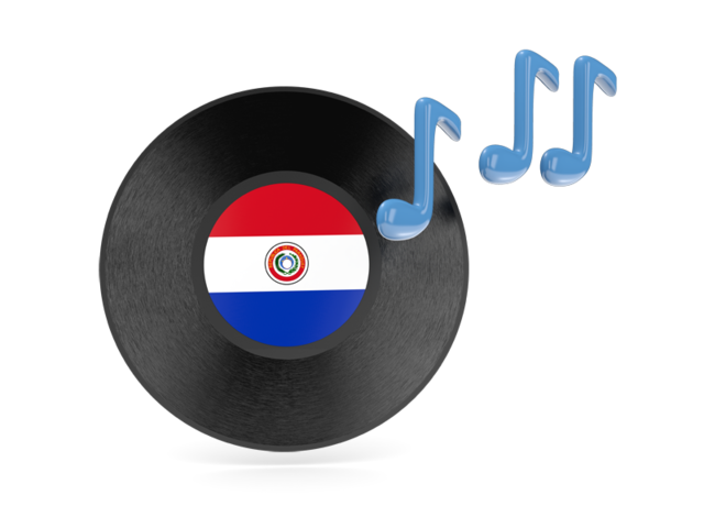 Music icon. Download flag icon of Paraguay at PNG format