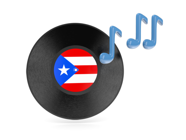 Музыкальная иконка. Скачать флаг. Пуэрто-Рико