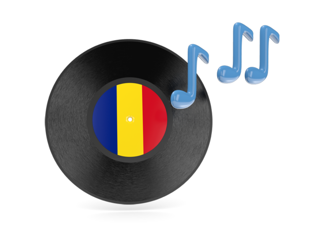 Music icon. Download flag icon of Romania at PNG format