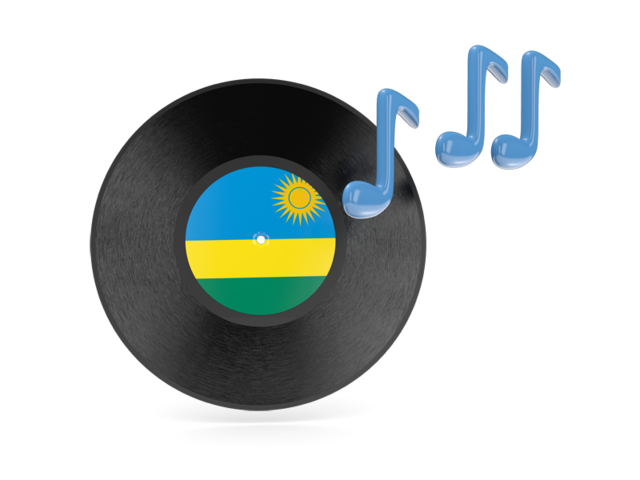 Music icon. Download flag icon of Rwanda at PNG format