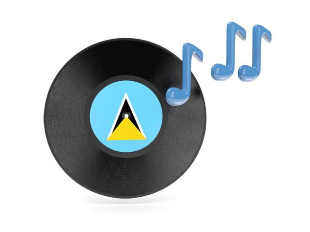 Music icon. Download flag icon of Saint Lucia at PNG format