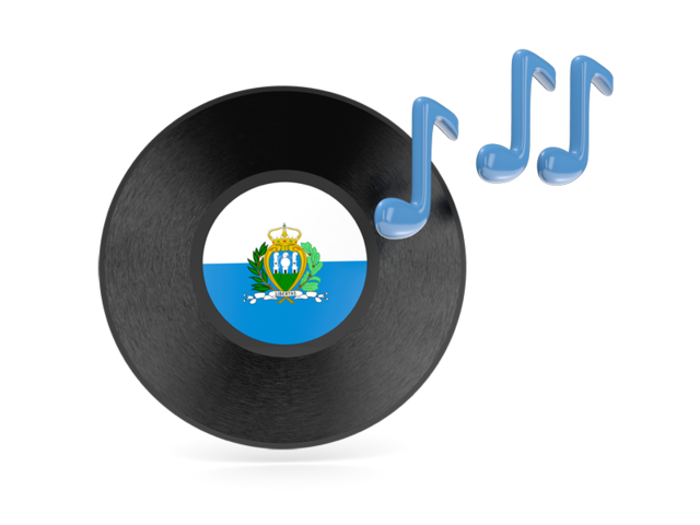 Music icon. Download flag icon of San Marino at PNG format