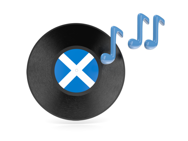 Музыкальная иконка. Скачать флаг. Шотландия