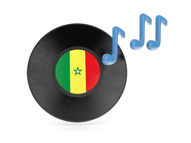 Music icon. Download flag icon of Senegal at PNG format