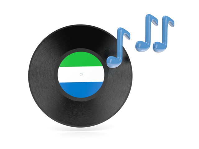 Music icon. Download flag icon of Sierra Leone at PNG format