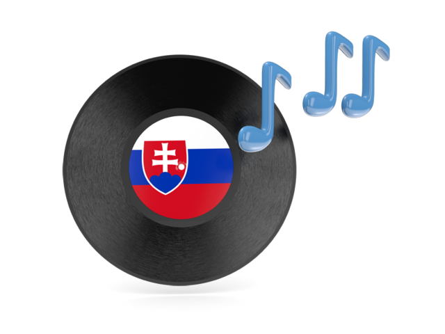 Music icon. Download flag icon of Slovakia at PNG format
