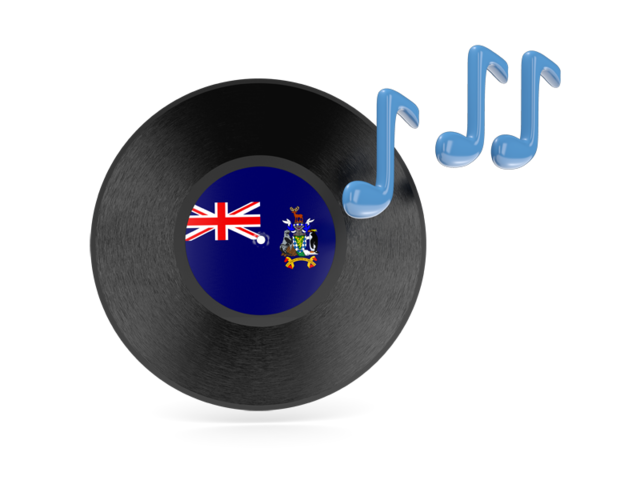 Музыкальная иконка. Скачать флаг. Южная Георгия и Южные Сандвичевы острова