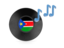 South Sudan. Music icon. Download icon.