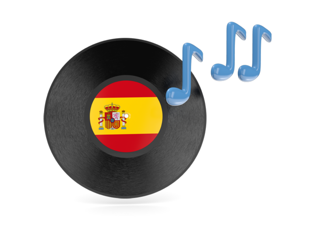 Music icon. Download flag icon of Spain at PNG format