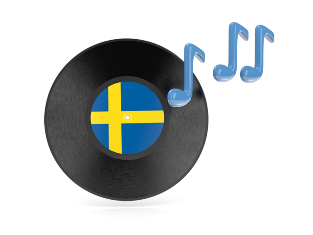 Музыкальная иконка. Скачать флаг. Швеция