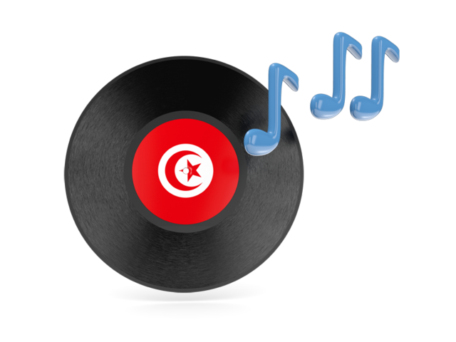 Music icon. Download flag icon of Tunisia at PNG format
