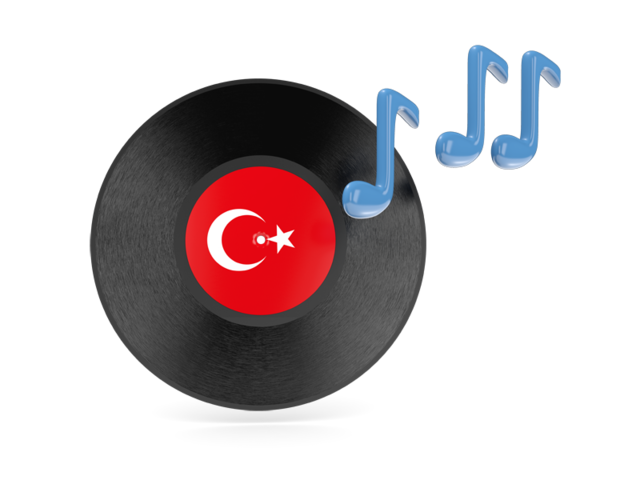 Music icon. Download flag icon of Turkey at PNG format
