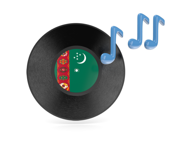 Music icon. Download flag icon of Turkmenistan at PNG format