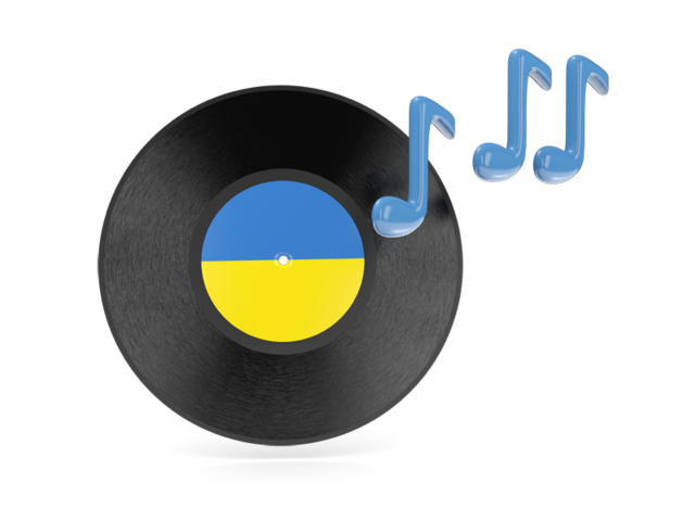 Music icon. Download flag icon of Ukraine at PNG format
