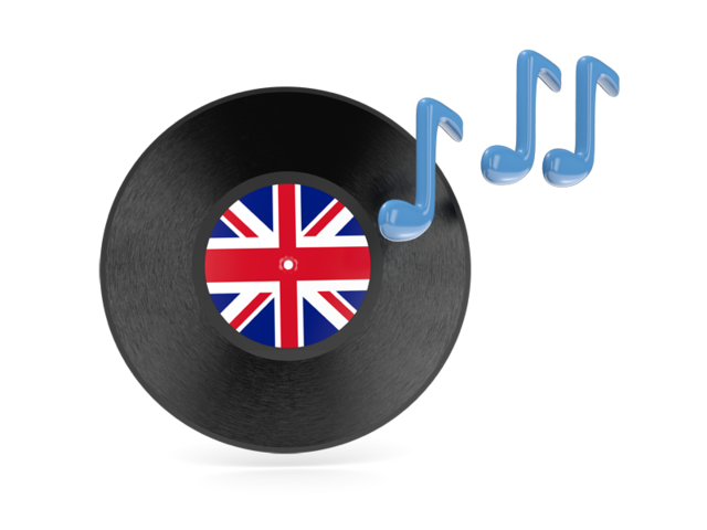 Музыкальная иконка. Скачать флаг. Великобритания