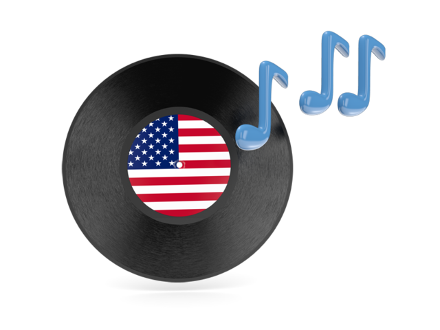 Music icon. Download flag icon of United States of America at PNG format