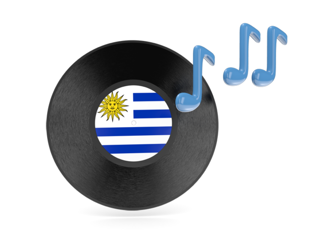 Music icon. Download flag icon of Uruguay at PNG format