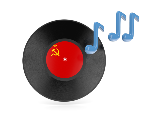 Music icon. Download flag icon of Soviet Union at PNG format