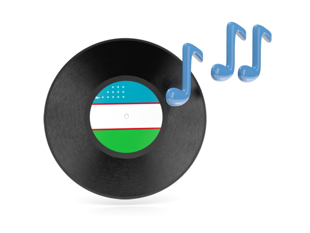 Music icon. Download flag icon of Uzbekistan at PNG format