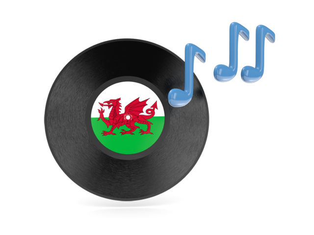 Music icon. Download flag icon of Wales at PNG format