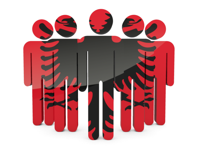 People icon. Download flag icon of Albania at PNG format