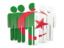 Algeria. People icon. Download icon.