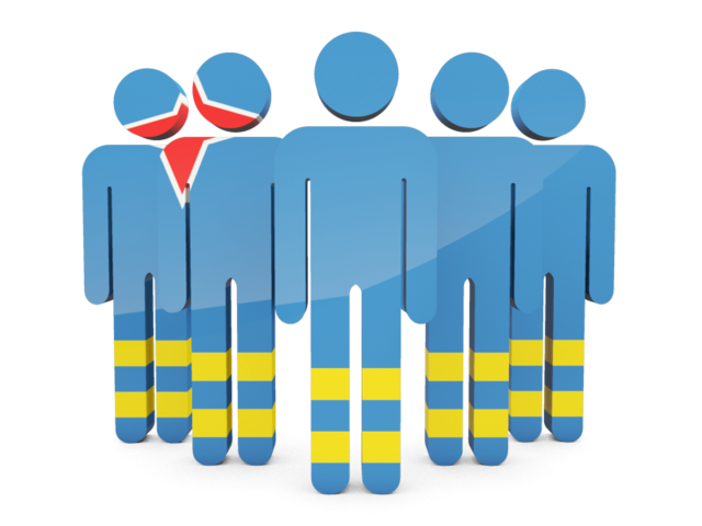 People icon. Download flag icon of Aruba at PNG format