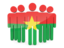Burkina Faso. People icon. Download icon.