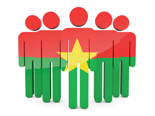 People icon. Download flag icon of Burkina Faso at PNG format