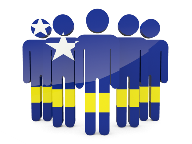 People icon. Illustration of flag of Curacao