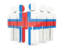 Faroe Islands. People icon. Download icon.