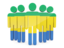 Gabon. People icon. Download icon.