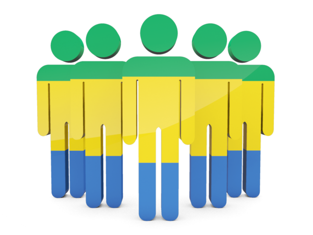 People icon. Download flag icon of Gabon at PNG format