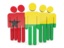 Guinea-Bissau. People icon. Download icon.