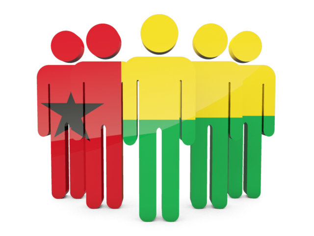 People icon. Download flag icon of Guinea-Bissau at PNG format