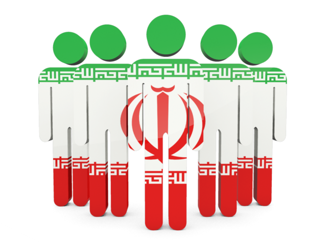 Иконка в форме человечков. Скачать флаг. Иран
