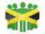 Ямайка. Иконка в форме человечков. Скачать иконку.