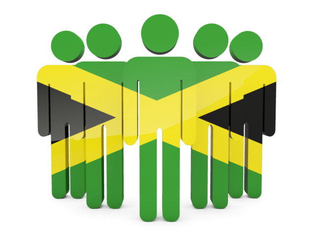 Иконка в форме человечков. Скачать флаг. Ямайка