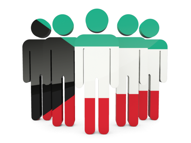 People icon. Download flag icon of Kuwait at PNG format