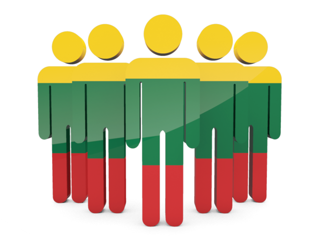 People icon. Download flag icon of Lithuania at PNG format