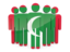 Maldives. People icon. Download icon.