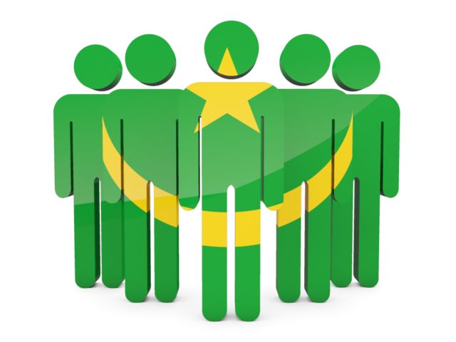People icon. Download flag icon of Mauritania at PNG format